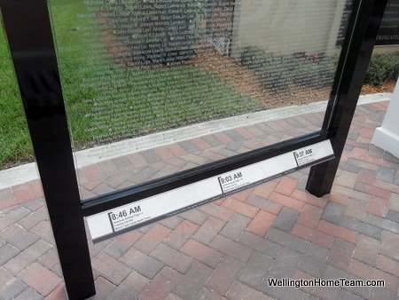 Wellington FL Patriot Memorial - Etched Glass