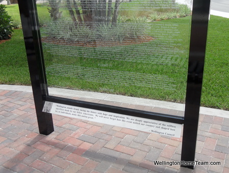 Wellington FL Patriot Memorial - Etched Glass