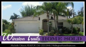 Winston Trails Pool Home SOLD 6136 Sand Hills Circle Lake Worth Florida