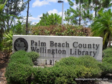 Wellington Library Sign 1