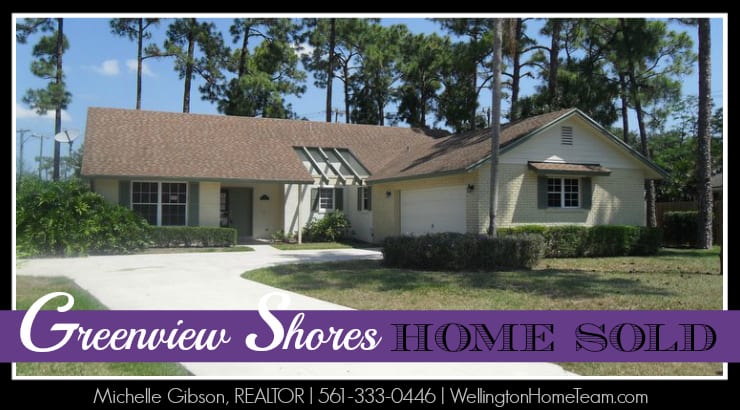 Greenview Shores Wellington Florida Home Sold | 1080 Northumberland Court