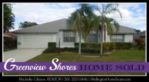 Greenview Shores Wellington Florida Home Sold 1688 Wiltshire Village