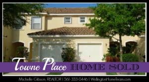 Towne Place Wellington Florida Townhome Sold 1511 Buckingham Avenue