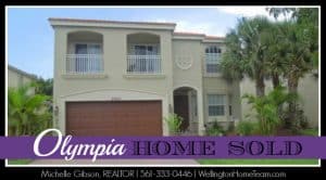 Olympia Home SOLD 2960 Shaughnessy Drive Wellington Florida 33414