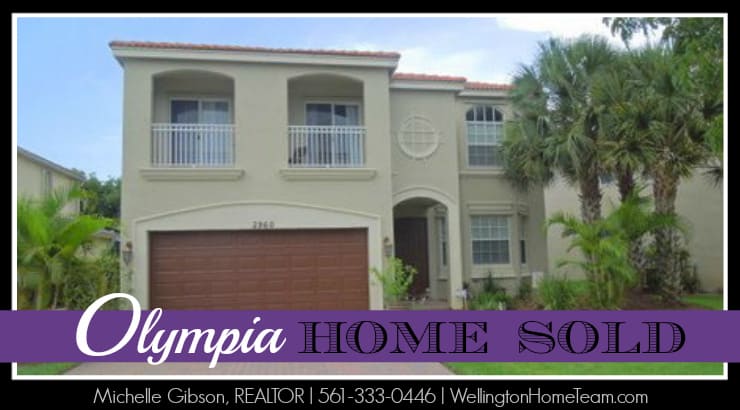 Olympia Home SOLD! 2960 Shaughnessy Drive Wellington Florida 33414