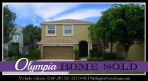 Olympia Home SOLD 9793 Scribner Lane Wellington Florida 33414