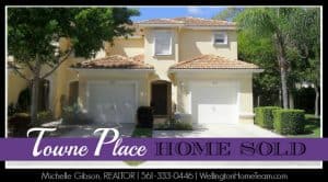 Towne Place Wellington Florida Townhome Sold 1487 New Castle Terrace