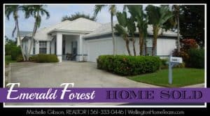 Emerald Forest Home SOLD 13291 Blue Diamond Place Wellington Florida 33414