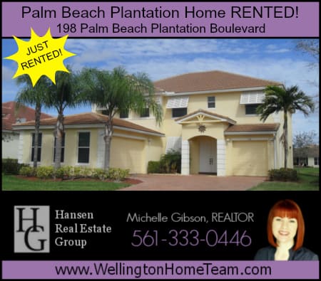 Palm Beach Plantation Home Rented! 198 Palm Beach Plantation Blvd