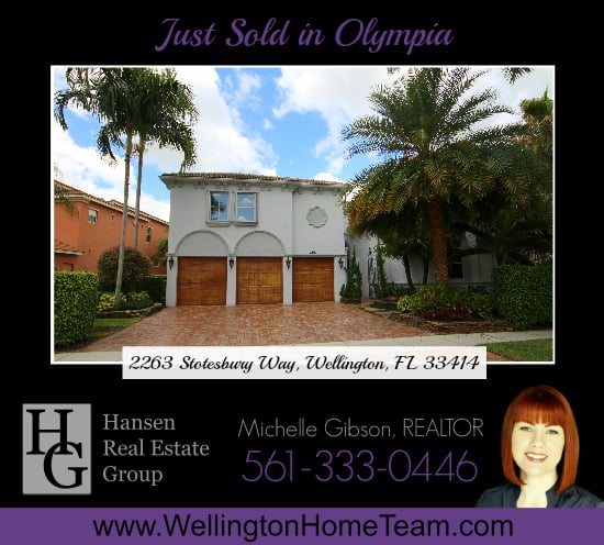 Just Sold in Olympia - 2263 Stotesbury Way, Wellington, Florida 33414