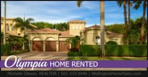 Olympia Home RENTED 2635 Treanor Terrace Wellington Florida 33414