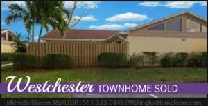 Westchester Townhome SOLD 4371 Woodstock Dr B West Palm Beach Florida 33409
