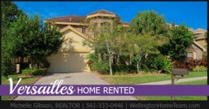Versailles Home RENTED 3448 Collonade Dr Wellington Florida 33449