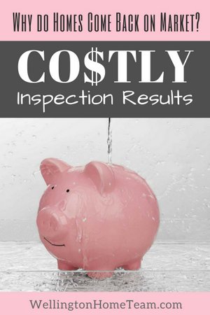 Why do Homes Come Back on Market - Costly Inspection Repairs