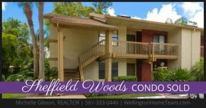 Sheffield Woods Condo SOLD 12989 Odessa Trail 6 Wellington Florida 33414