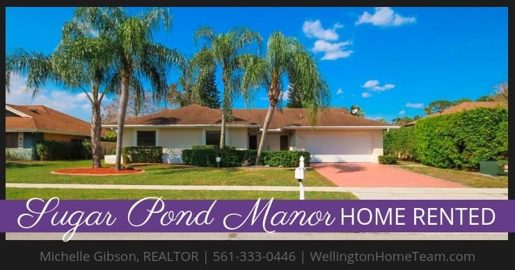 Sugar Pond Manor Home RENTED! 13459 Barberry Drive, Wellington, FL