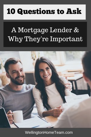 10 Questions to Ask a Mortgage Lender and Why They're Important