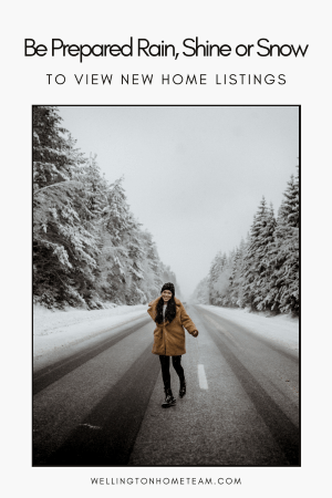 Be Prepared Rain Shine or Snow to View New Listings
