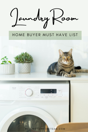 Laundry room |  Home buyers must have a list