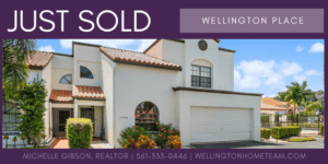 Wellington Place Townhome SOLD 13546 Fountain View Blvd Wellington FL