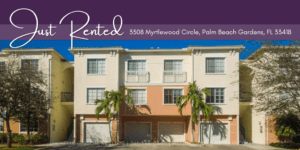 Fiore at the Gardens Luxury Condo RENTED 3308 Myrtlewood Circle East