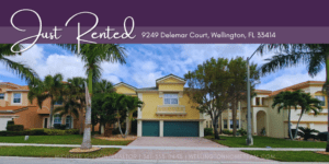 Olympia Wellington FL Home RENTED 9249 Delemar Court