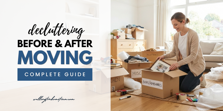 Guide for decluttering before and after moving