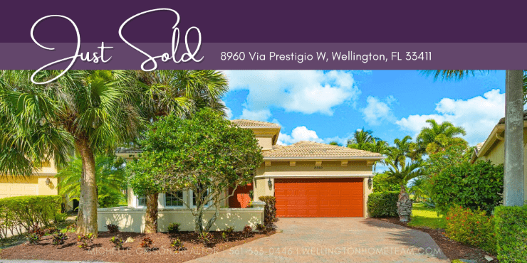 Buena Vida Home SOLD! 8960 Via Prestigio W, Wellington, Florida 33411