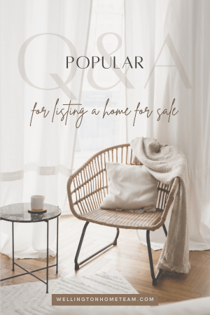 Popular Q&A for Listing a Home for Sale