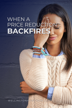 When a price reduction backfires for sellers