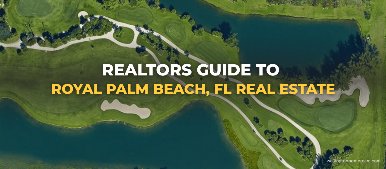 Aerial of Golf Course in Royal Palm Beach Florida