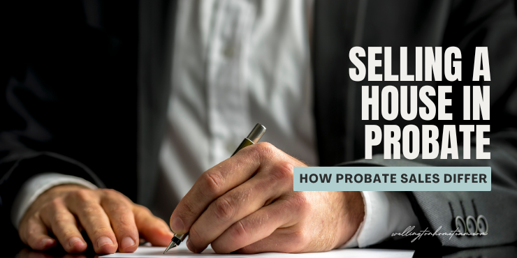 Selling a House in Probate: How Probate Sales Differ Man in a suit signing legal paperwork with a fountain pen, representing selling a house in probate