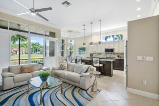 Buena Vida Wellington FL Real Estate and Community Guide Buena Vida Open Living Area with Lake Views