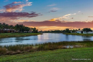 Buena Vida Wellington FL Real Estate and Community Guide Buena Vida Lake at Sunset