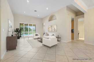 Grand Isles Wellington FL Real Estate and Community Guide Bright Living Room with High Ceilings