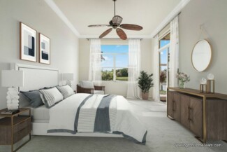 Buena Vida Wellington FL Real Estate and Community Guide Buena Vida Primary Bedroom with Lake Views